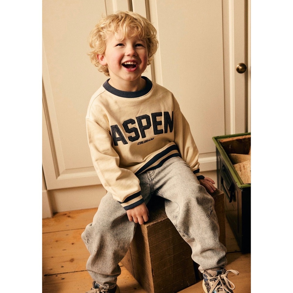 Daily Seven Kids Denim Barrel Fit Jeans Light Grey Acid Wash 4Y 104 920418